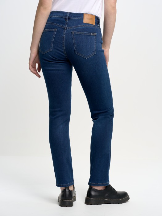Dámske nohavice slim jeans ROSE STRAIGHT 358